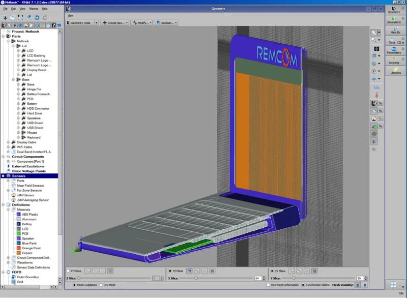 Xfdtd Fast Intelligent Meshing Remcom - Minimal Pictures - Artistic Retina Collection